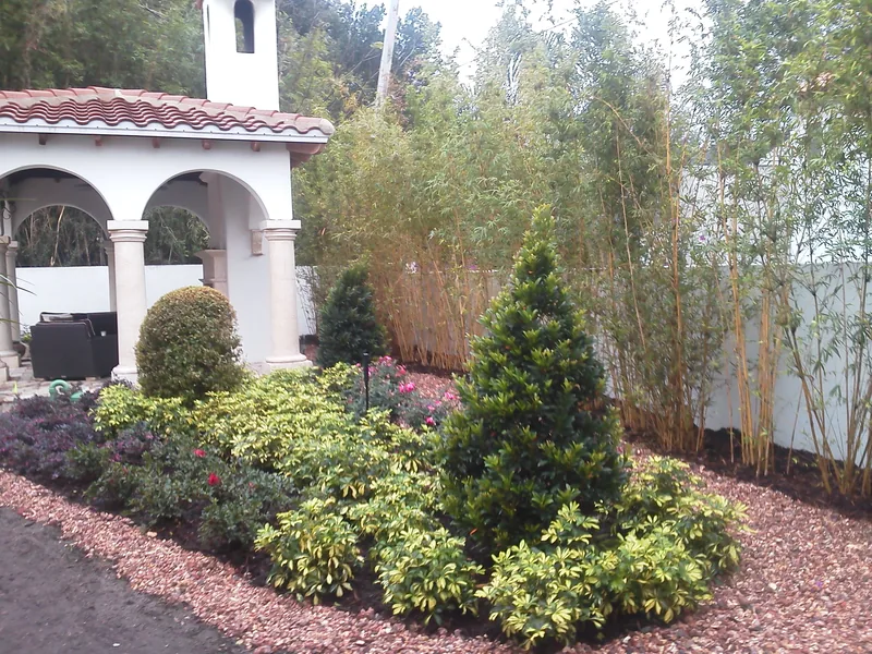 After: new planting and finished beds.